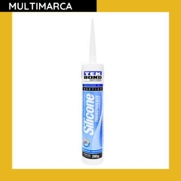 Silicone Acético Transparente 280g + Aplicador Tekbond